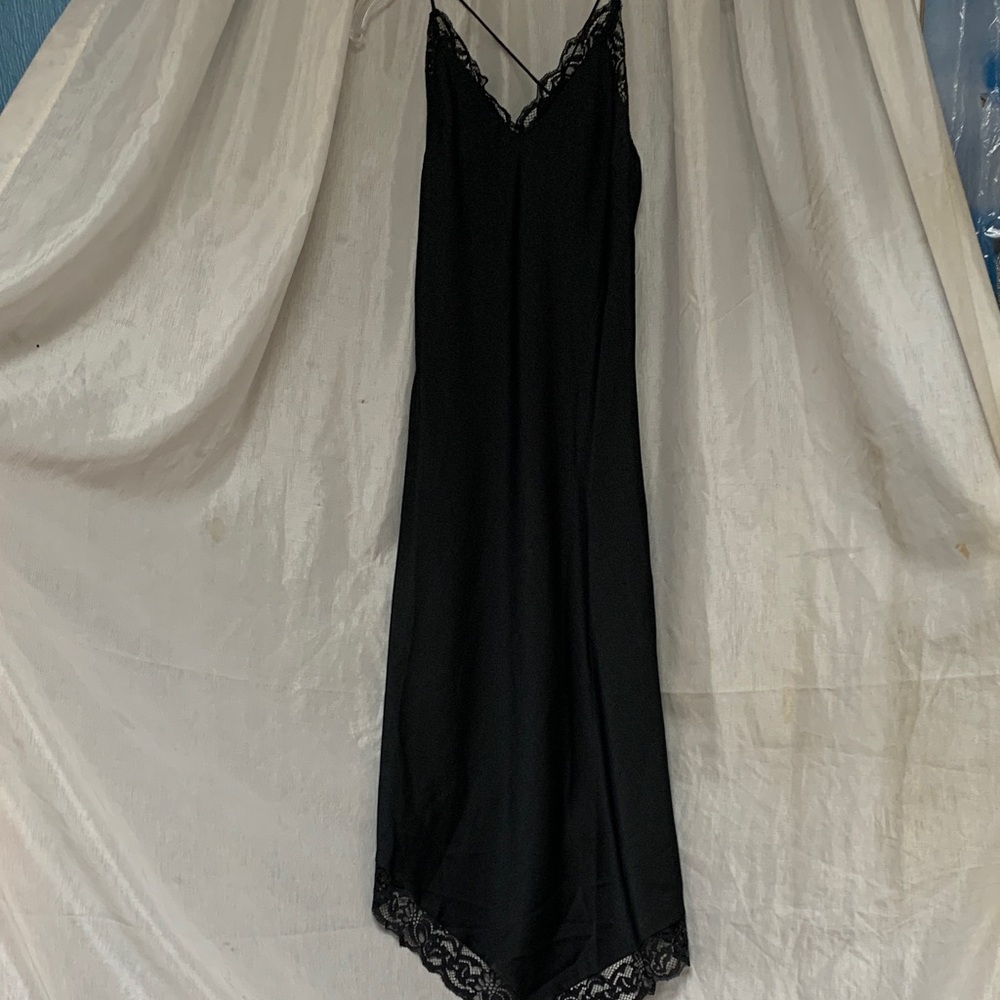 Weekday Black Lace Trim Chemise
